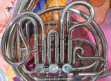 Reynolds Contempora Nickel Silver Doube French Horn GREAT COMPRESSION (FREE POSTAGE LOWER 48 STATES}