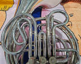 Conn 8D Eastlake Ohio Nickel Silver Double French Horn (Free Postage Lower 48 States)