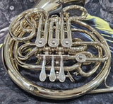 Yamaha 668N Nickel Silver Double French Horn GREAT COMPRESSION (Free Shipping Lower 48)