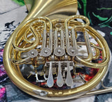 Yamaha 567 Yellow Brass Double French Horn GREAT COMPRESSION (Free Shipping Lower 48 States)