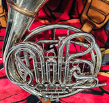 Reynolds Chambers Nickel Silver Cut Bell Double French Horn (Free Shipping Lower 48 States)