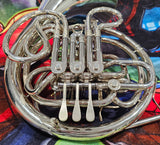 Conn 8D Eastlake Ohio Nickel Silver Double French Horn (Free Shipping Lower 48 States)