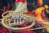 King Fidelio Detachable Bell Brushed Finish Double French Horn (Free Postage Lower 48 States)