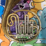 Hans Hoyer GDR Single Bb French Horn W/ A Stop Arm (Free Shipping Lower 48 States)