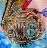 Yamaha 567 "Geyer Wrap" Yellow Brass Double French Horn (Free Postage Lower 48 States)