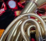 King Fidelio Detachable Bell Brushed Finish Double French Horn (Free Postage Lower 48 States)