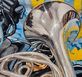 Yamaha YHR-664 Silver Plate Double French Horn (Free Postage Lower 48 States)