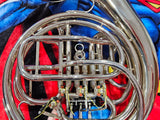 King Fidelio RARE Nickel Plated Double French Horn (Free Shipping Lower 48 States)