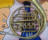 King Yellow Brass Double French Horn "Beginner Special"  USA (Free Postage Lower 48 States)