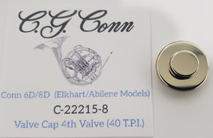 Conn 6D 8D Elkhart & Abilene French Horn 4th Valve Cap  (Free Shipping Lower 48 States