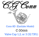 Conn 8D Eastlake Model (32 T.P.I) 1,2 or 3 Valve Cap (Free Shipping Lower 48 States)