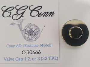 Conn 8D Eastlake Model (32 T.P.I) 1,2 or 3 Valve Cap (Free Shipping Lower 48 States)