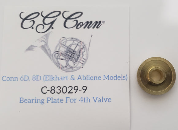 Conn 6D 8D (Elkhart, Abilene) 4th Valve Bearing Plate (Free Shipping Lower 48 States